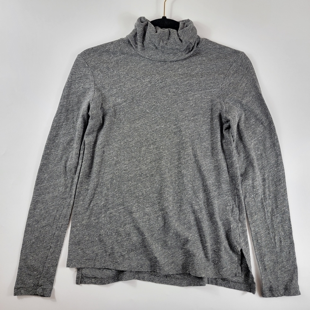 Madewell Cotton Turtleneck in Grey, XS